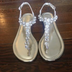 Unisa Size 6 Rhinestone Sandal